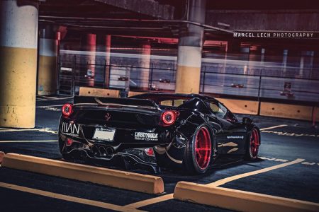 El Ferrari 458 Spider de Liberty Walk en todo su esplendor