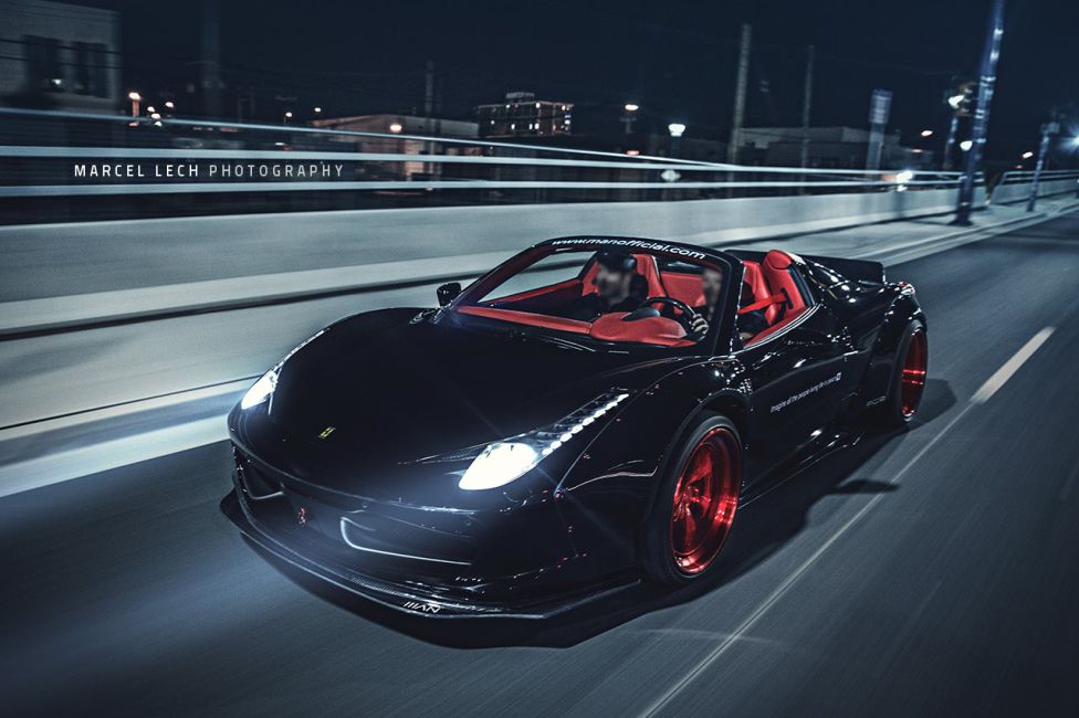 El Ferrari 458 Spider de Liberty Walk en todo su esplendor